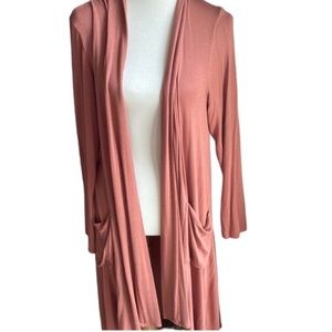 3/$20 Bobeau Rose Long Sweater Duster